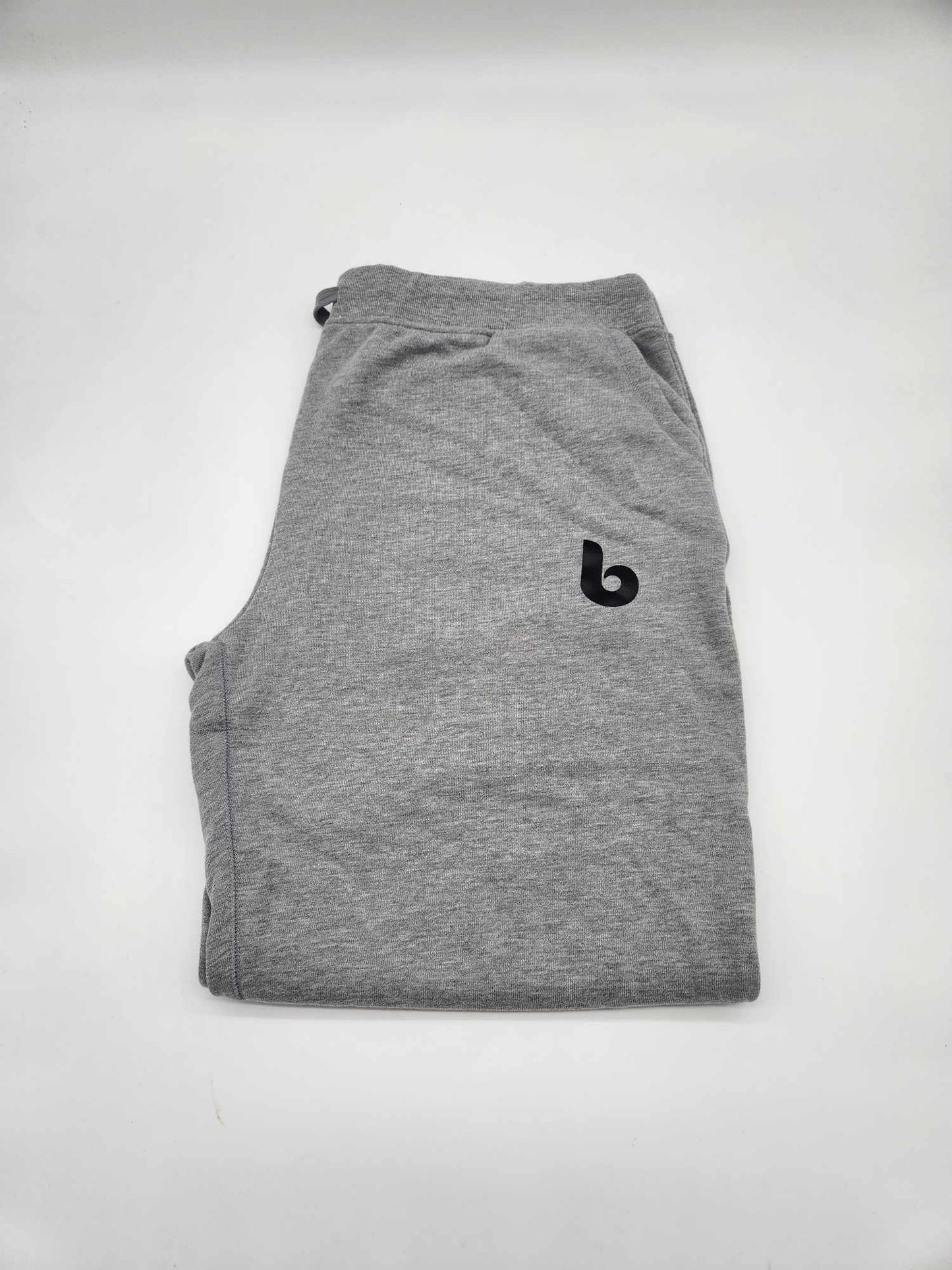 Jogger Sweatpants Heather Gray with Black B