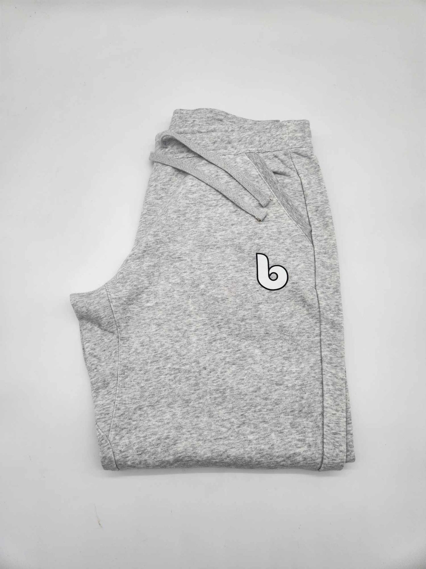 60/40 Fleece Jogger - Ash with Black and White B